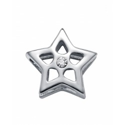 MOTIVO VICEROY PULSERA ACERO ESTRELLA Y CIRCONITA BLANCA 13X13 MILÍMETROS