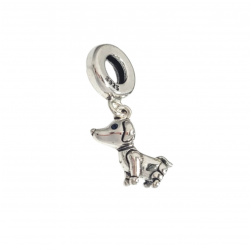 ABALORIO CHARM PLATA DE LEY 925 PERRO 13 MILÍMETROS