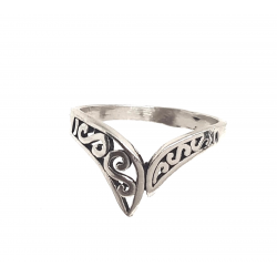 ANILLO PLATA DE LEY MUJER PICO ESTILO ÉTNICO