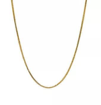 CADENA ORO AMARILLO 18 KILATES ESLABÓN ESPIGA ANCHO 1 MILÍMETRO LARGO 50 CENTÍMETROS