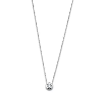 COLLAR LOTUS STYLE LS1925-1/1 SEÑORA ACERO COLGANTE REDONDO CIRCONITA 8 MILIMETROS 44-49 CENTIMETROS