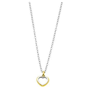 COLLAR LOTUS STYLE LS1925-1/2 ACERO COLGANTE SILUETA CORAZÓN IP DORADO LARGO 50 CENTÍMETROS
