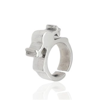 ANILLO NIÑA PLATA DE LEY 925 FORMA DE CABEZA NIÑA 7 MILÍMETROS
