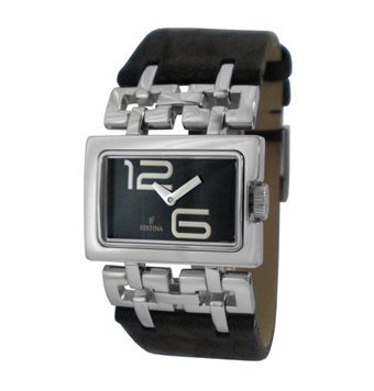 Reloj Festina mujer correa de piel negra