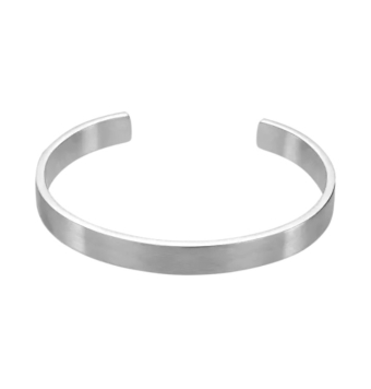 PULSERA LOTUS STYLE HOMBRE ACERO INOXIDABLE RIGIDA ACABADO MATE 8 MILÍMETROS DE ANCHO