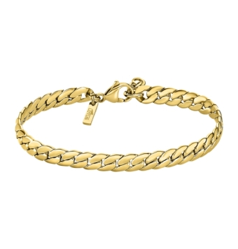 PULSERA LOTUS STYLE LS2210-2/2 HOMBRE ACERO IP DORADO ANCHO 6 MILÍMETROS LARGO AJUSTABLE 21 CENTÍMETROS