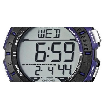 RELOJ CALYPSO DIGITAL HOMBRE K5607/2 CAJA RESINA NEGRA DIÁMETRO 46 MILÍMETROS CORREA CAUCHO AZUL MARINO ESFERA CON LUZ