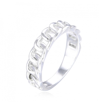 ANILLO PLATA DE LEY 925 CADENA 5 MILÍMETROS
