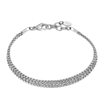 PULSERA LOTUS STYLE WOMAN LS2568-2/1 ACERO ESTILO RIVIERE EN EL CENTRO CON CADENA ROLÓ EN LOS LATERALES ANCHO 6 MILÍMETROS LARGO
