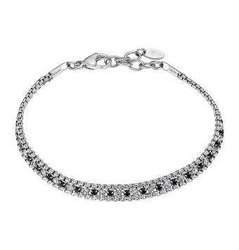 PULSERA LOTUS STYLE WOMAN LS2568-2/3 ACERO ESTILO RIVIERE EN EL CENTRO CON CADENA ROLÓ EN LOS LATERALES ANCHO 6 MILÍMETROS LARGO