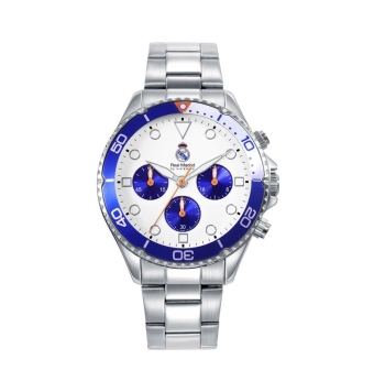 RELOJ HOMBRE VICEROY ANALÓGICO CHRONO REAL MADRID CAJA DE ACERO DE 42 MILÍMETROS. ESFERA BLANCA CON MINIESFERAS AZULES. INDICADO