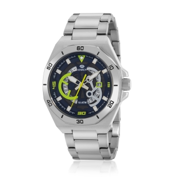 RELOJ MAREA LEGEND HOMBRE B35356/2 CADENA ACERO CAJA ACERO 43 MILÍMETROS ESFERA COLOR AZUL DETALLES EN VERDE MOVIMIENTO JAPONÉS