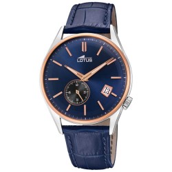 Reloj Lotus correa azul esfera azul calendario