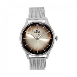 Reloj Lotus cadena metálica esfera gris