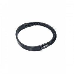 Pulsera Viceroy correa nera placa negra