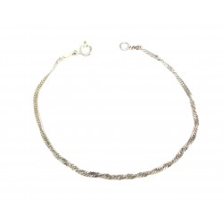 PULSERA PLATA SINGAPUR GROSOR 2 MM LARGO 18.5 CM