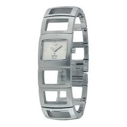 Reloj Festina mujer cadena acero caja acero cuadrada esfera blanca