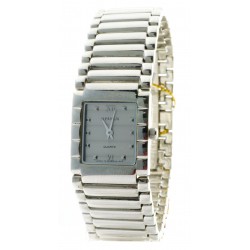 Reloj Xernus Mujer Cadena acero esfera gris caja cuadrada